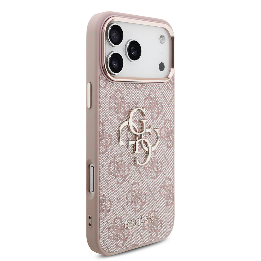 Калъф за Apple iPhone 18 Pro / 17 Pro, Guess, 4G Big Classic Logo, Розов