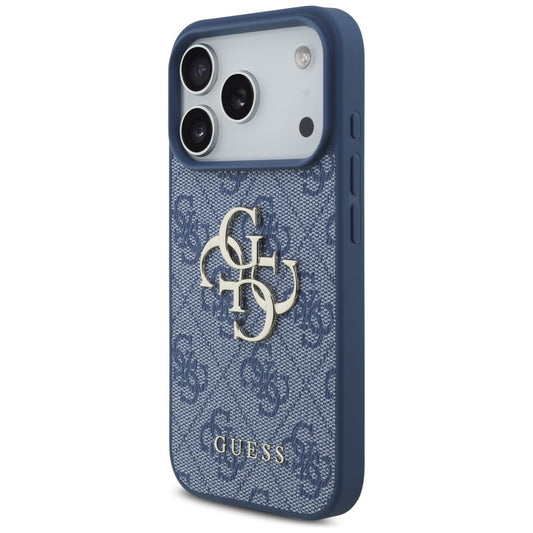 Калъф за Apple iPhone 18 Pro / 17 Pro, Guess, 4G Big Logo, Син