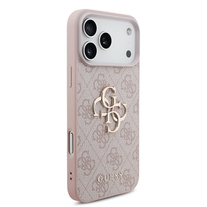 Калъф за Apple iPhone 18 Pro / 17 Pro, Guess, 4G Big Logo, Розов