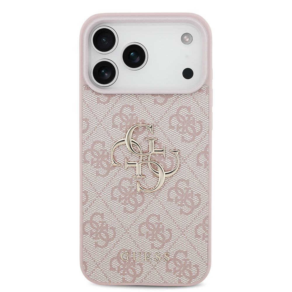 Калъф за Apple iPhone 18 Pro / 17 Pro, Guess, 4G Big Logo, Розов