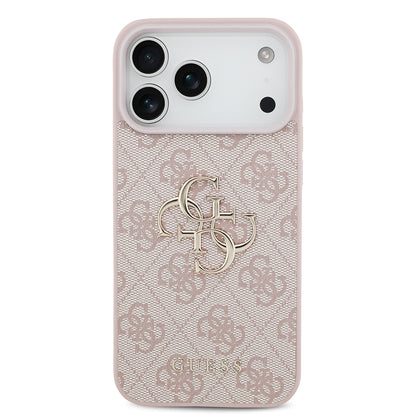 Калъф за Apple iPhone 18 Pro / 17 Pro, Guess, 4G Big Logo, Розов