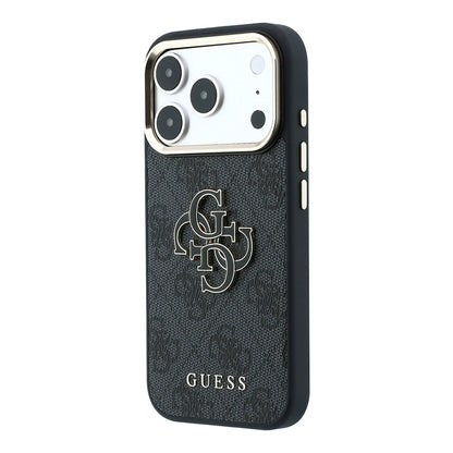 Калъф за Apple iPhone 18 Pro / 17 Pro, Guess, 4G Big Resin Logo, Черен