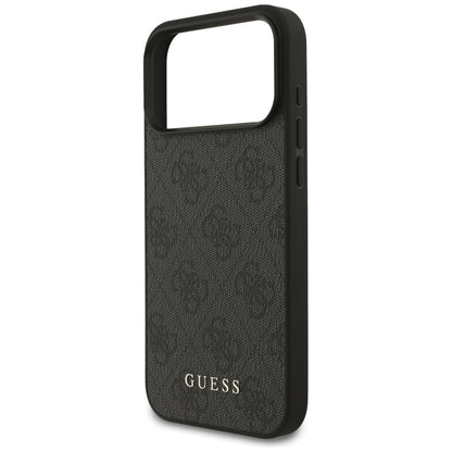 Калъф за Apple iPhone 18 Pro / 17 Pro, Guess, 4G Classic Logo, Черен