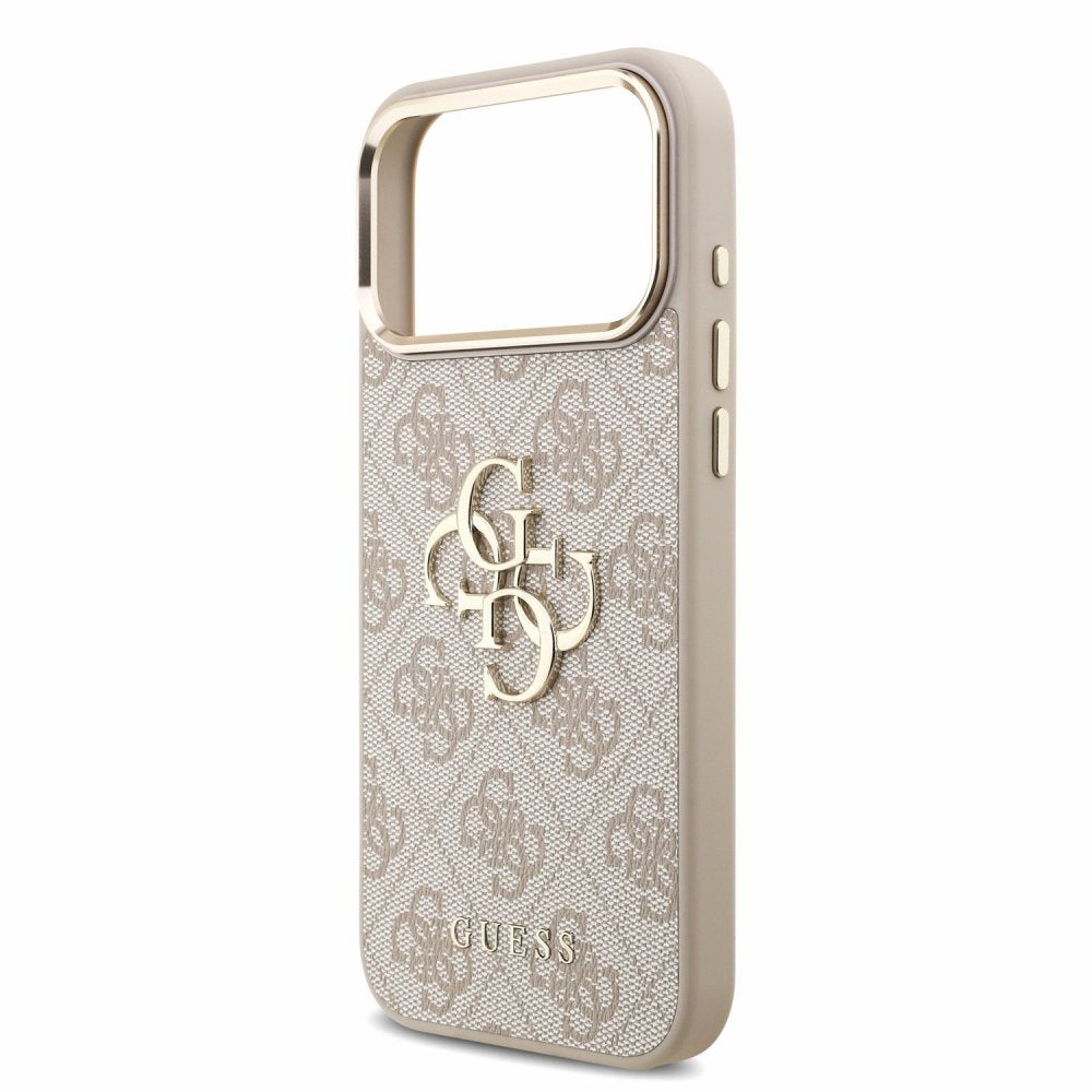 Case for Apple iPhone 18 Pro / 17 Pro, Guess, 4G Classic Logo with Strap, Rose Gold