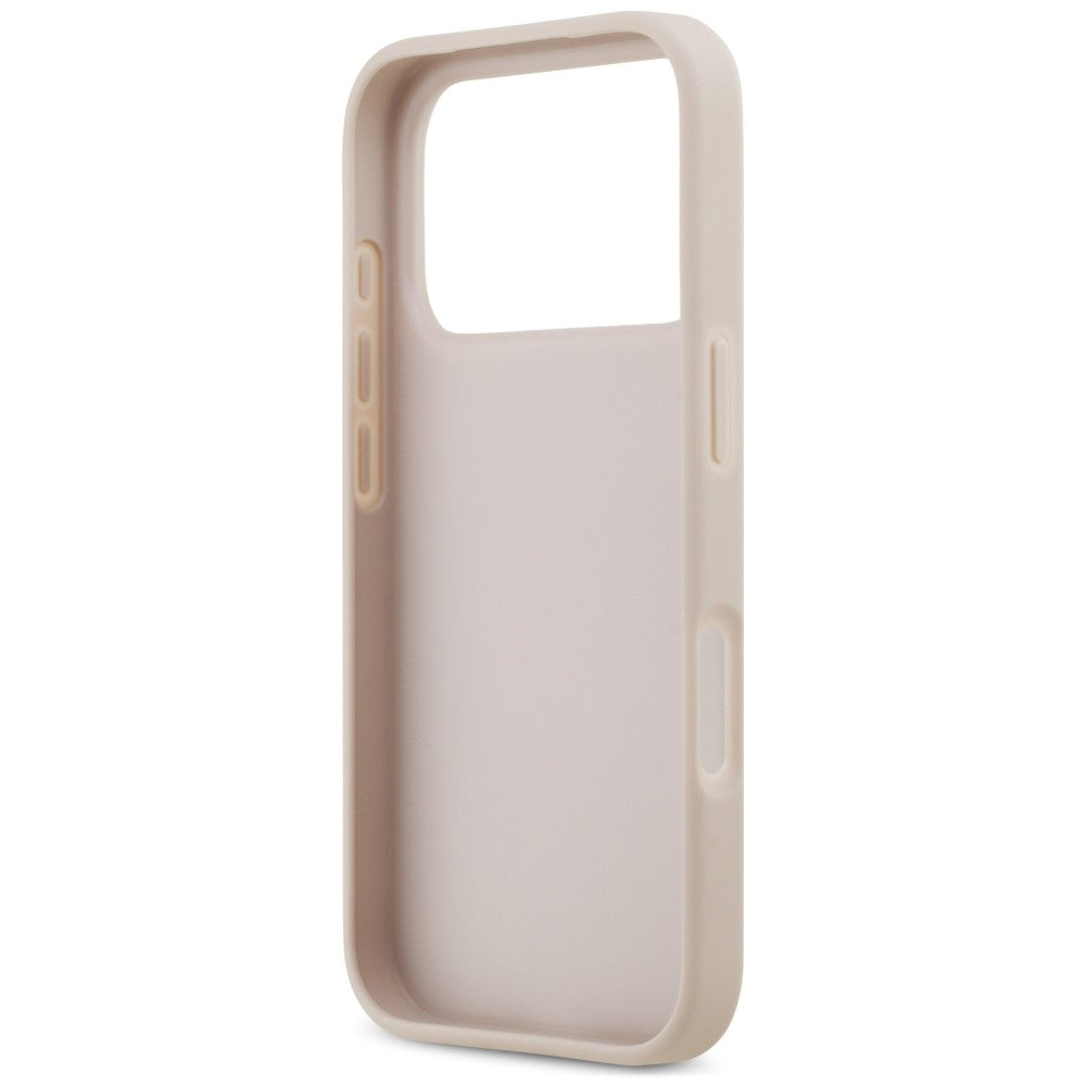 Калъф за Apple iPhone 18 Pro / 17 Pro, Guess, 4G Double Card Triangle, розов