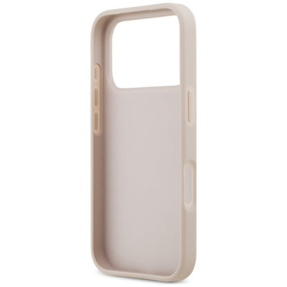 Калъф за Apple iPhone 18 Pro / 17 Pro, Guess, 4G Double Card Triangle, розов