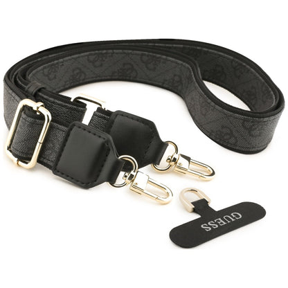 Калъф за Apple iPhone 18 Pro / 17 Pro, Guess, Big 4G Classic Logo & Big Strap Metal Buttons, черен