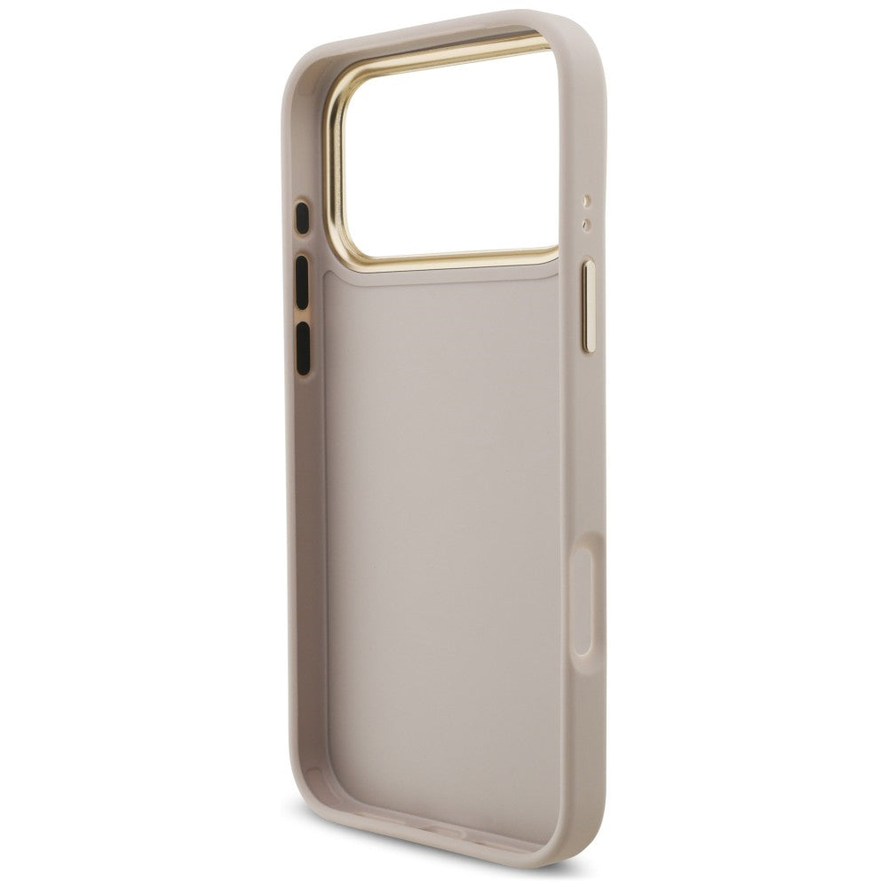 Калъф за Apple iPhone 18 Pro / 17 Pro, Guess, Big 4G Classic Logo & Big Strap Metal Buttons, розов