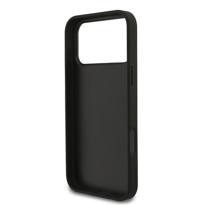 Калъф за Apple iPhone 18 Pro / 17 Pro, Guess, Fixed Glitter Big 4G, Черен