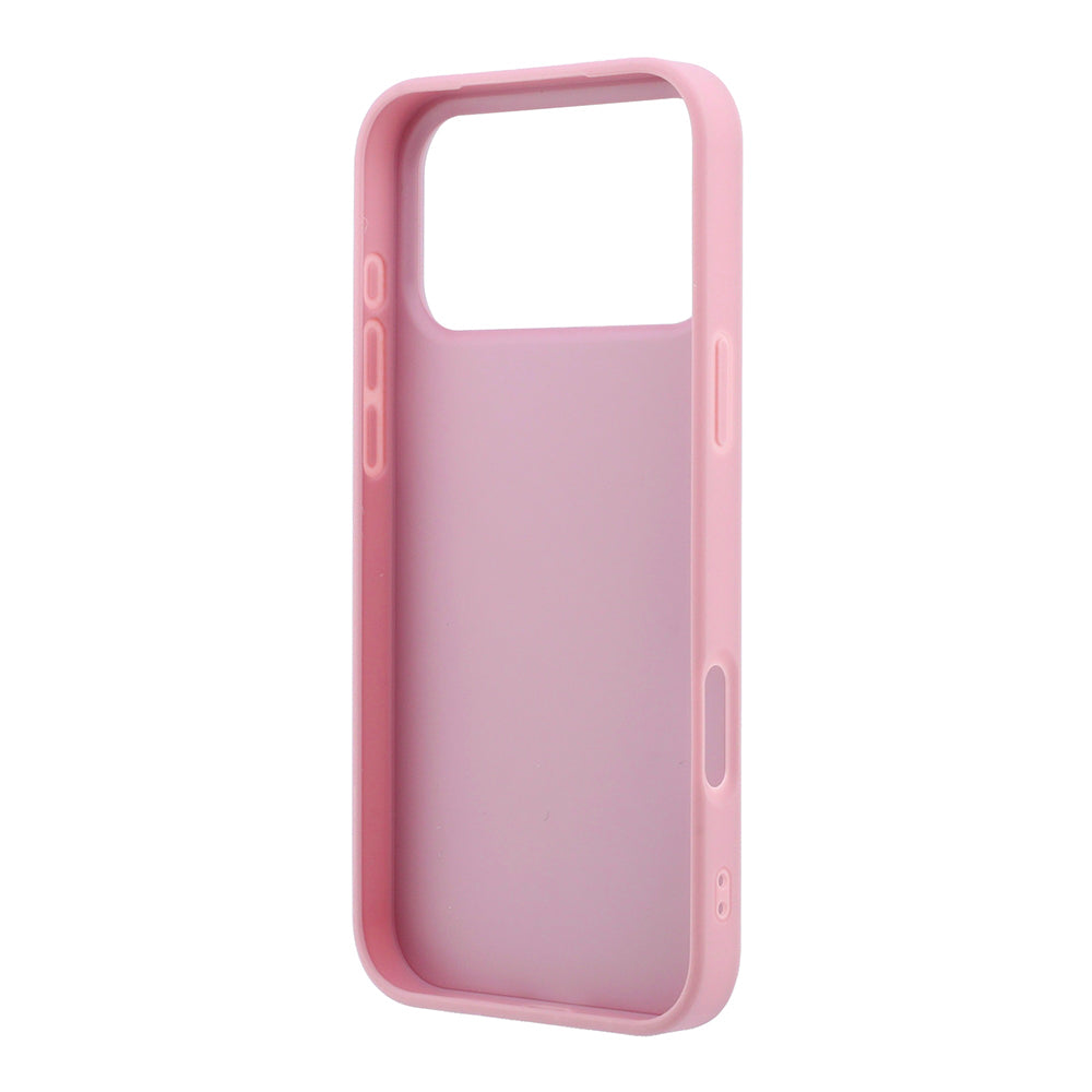 Калъф за Apple iPhone 18 Pro / 17 Pro, Guess, Fixed Glitter Big 4G, Розов