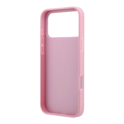 Калъф за Apple iPhone 18 Pro / 17 Pro, Guess, Fixed Glitter Big 4G, Розов