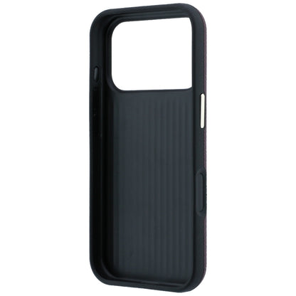 Калъф за Apple iPhone 18 Pro / 17 Pro, Guess, Гранулирано голямо лого от смола, Вишнев