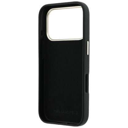 Калъф за Apple iPhone 18 Pro / 17 Pro, Karl Lagerfeld, Smooth Big Resin Signature Logo, Черен