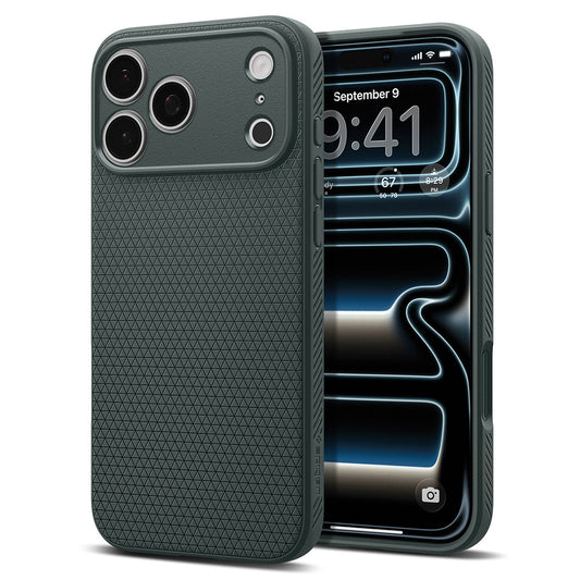 Калъф за Apple iPhone 18 Pro / 17 Pro, Spigen, Liquid Air, Зелен ACS12151