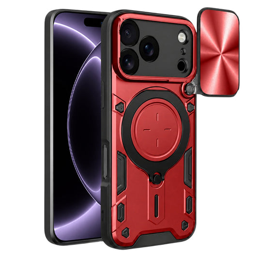 Калъф за Apple iPhone 18 Pro / 17 Pro, Techsuit, CamGuard Pro, Червен