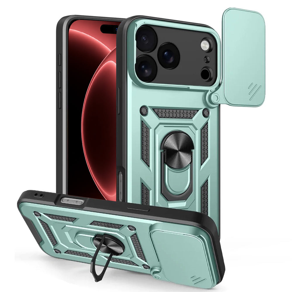Калъф за Apple iPhone 18 Pro / 17 Pro, Techsuit, CamShield, Зелен