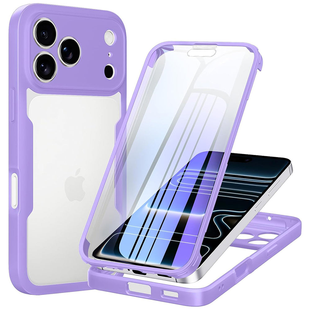Калъф за Apple iPhone 18 Pro / 17 Pro, Techsuit, ColorVerse 360, Лилав