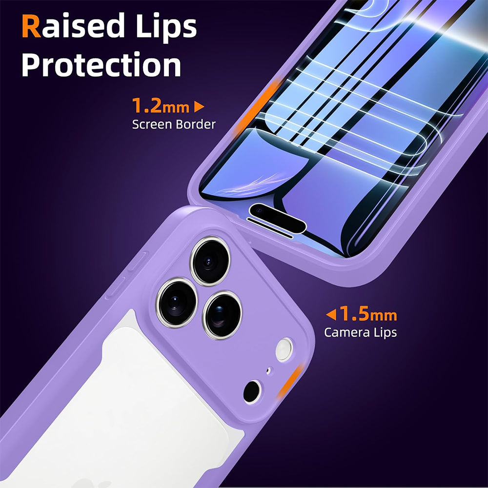 Калъф за Apple iPhone 18 Pro / 17 Pro, Techsuit, ColorVerse 360, Лилав