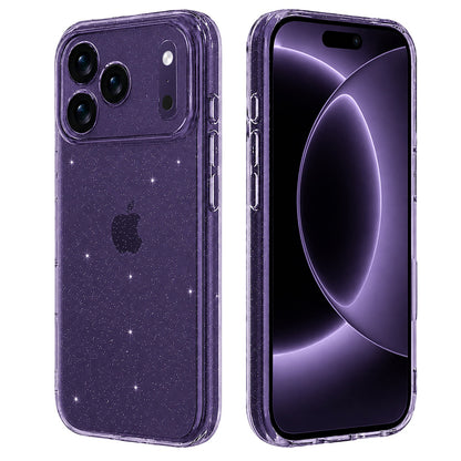 Калъф за Apple iPhone 18 Pro / 17 Pro, Techsuit, SparkleSkin, Прозрачен