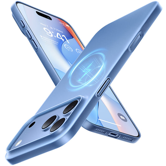 Калъф MagSafe за Apple iPhone 18 Pro / 17 Pro, Torras, OriginFit, Син