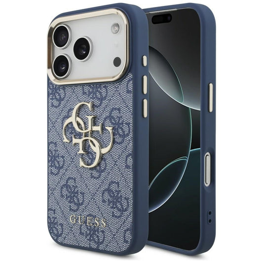 Калъф за Apple iPhone 18 Pro Max / 17 Pro Max, Guess, 4G Big Classic Logo, Син