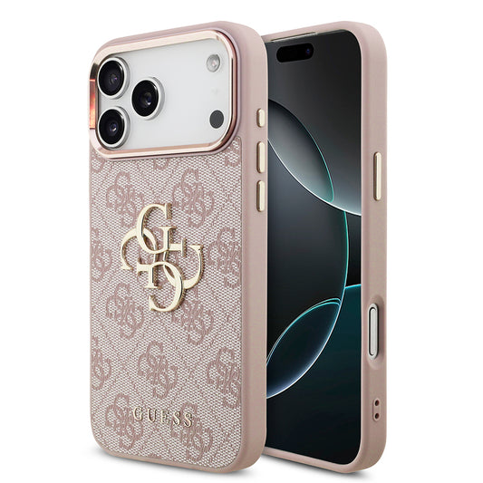 Калъф за Apple iPhone 18 Pro Max / 17 Pro Max, Guess, 4G Big Classic Logo, Розов