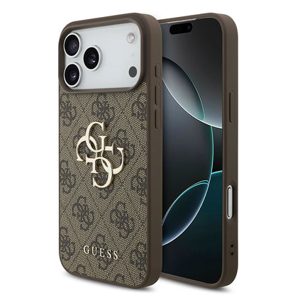 Калъф за Apple iPhone 18 Pro Max / 17 Pro Max, Guess, 4G Big Logo, Кафяв