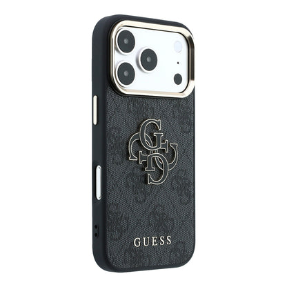 Калъф за Apple iPhone 18 Pro Max / 17 Pro Max, Guess, 4G Big Resin Logo, Черен