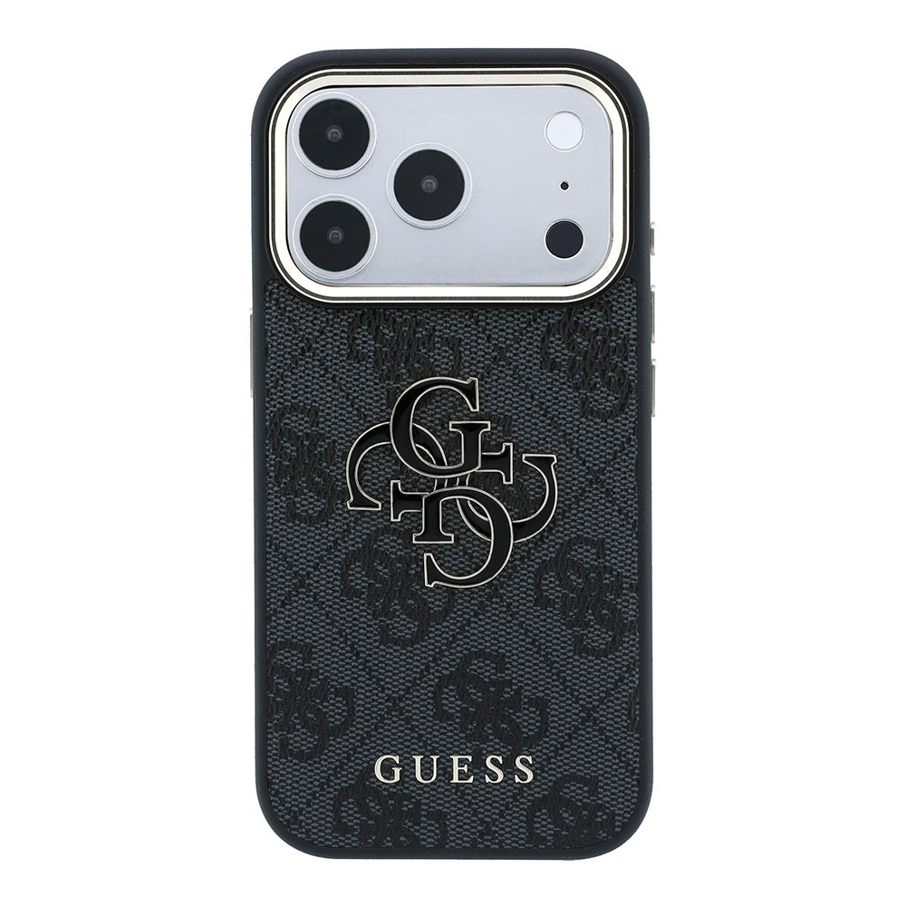 Калъф за Apple iPhone 18 Pro Max / 17 Pro Max, Guess, 4G Big Resin Logo, Черен