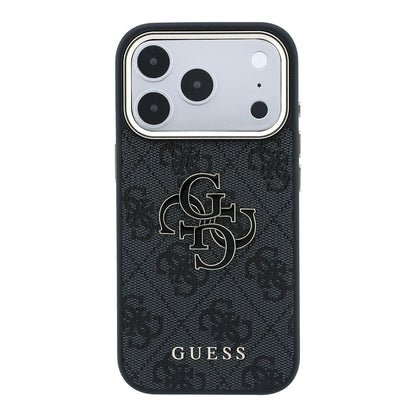 Калъф за Apple iPhone 18 Pro Max / 17 Pro Max, Guess, 4G Big Resin Logo, Черен