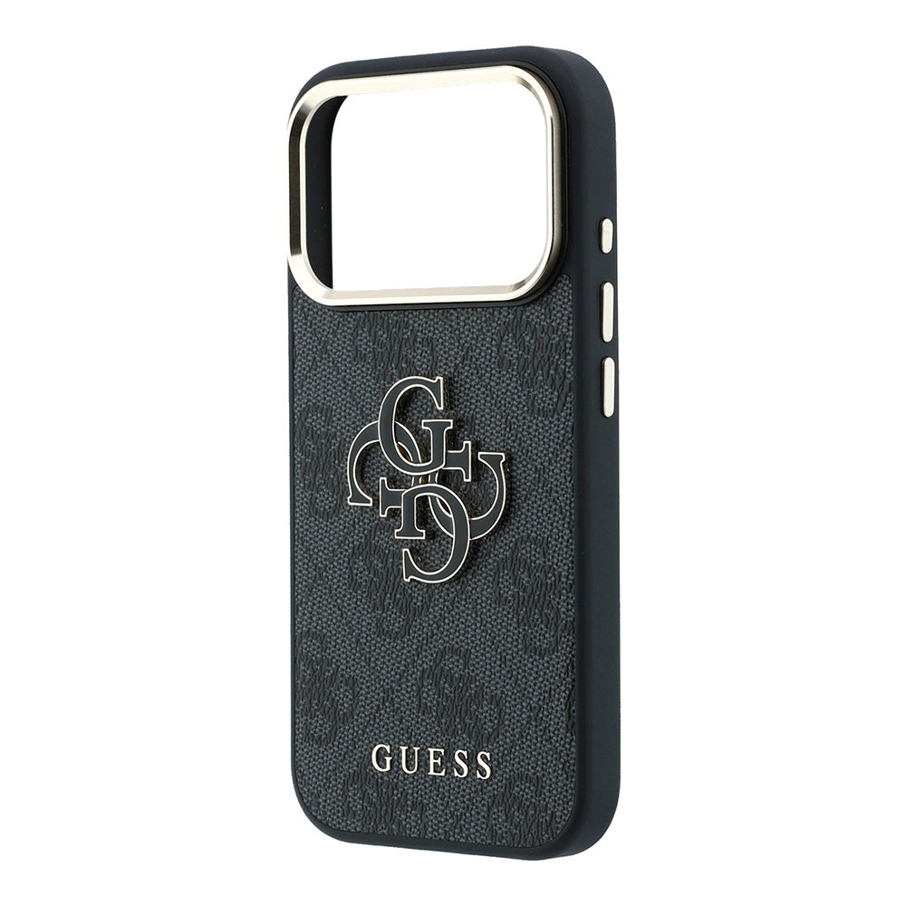 Калъф за Apple iPhone 18 Pro Max / 17 Pro Max, Guess, 4G Big Resin Logo, Черен