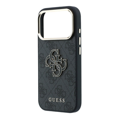 Калъф за Apple iPhone 18 Pro Max / 17 Pro Max, Guess, 4G Big Resin Logo, Черен