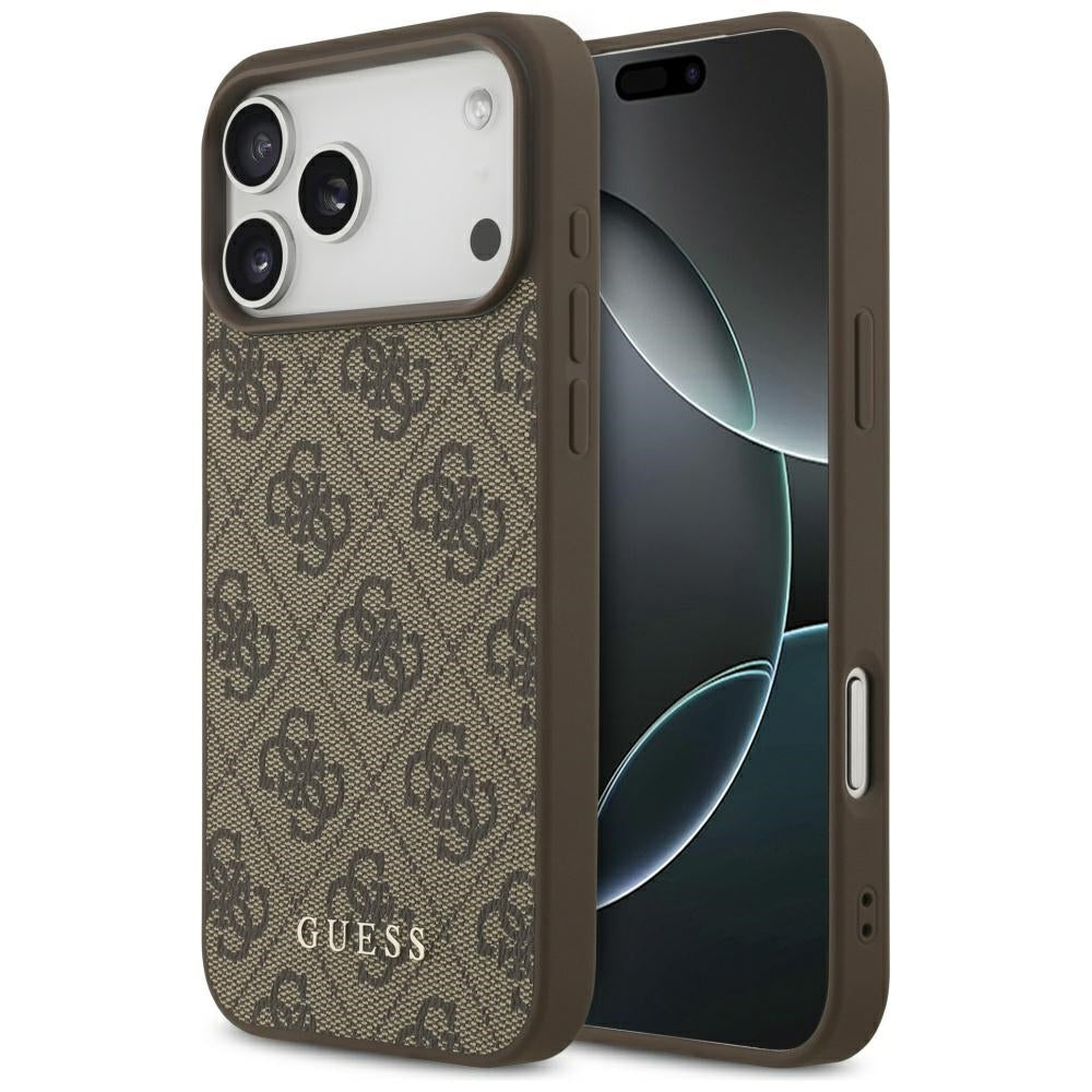 Калъф за Apple iPhone 18 Pro Max / 17 Pro Max, Guess, 4G Classic Logo, Кафяв
