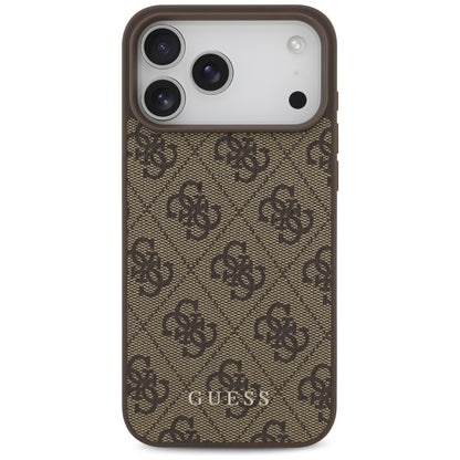 Калъф за Apple iPhone 18 Pro Max / 17 Pro Max, Guess, 4G Classic Logo, Кафяв