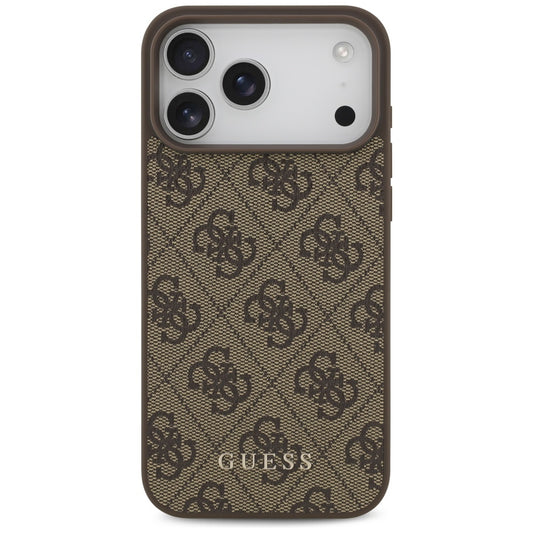 Калъф за Apple iPhone 18 Pro Max / 17 Pro Max, Guess, 4G Classic Logo, Кафяв