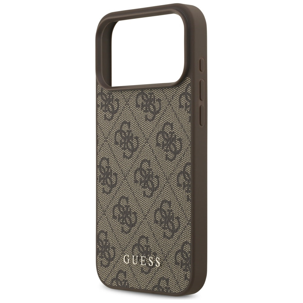 Калъф за Apple iPhone 18 Pro Max / 17 Pro Max, Guess, 4G Classic Logo, Кафяв