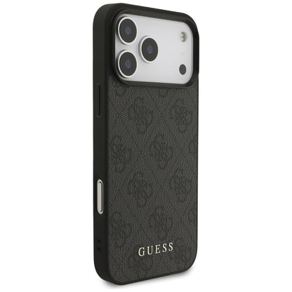Калъф за Apple iPhone 18 Pro Max / 17 Pro Max, Guess, 4G Classic Logo, Черен