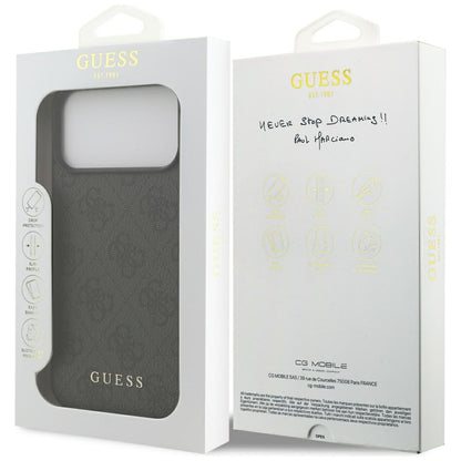 Калъф за Apple iPhone 18 Pro Max / 17 Pro Max, Guess, 4G Classic Logo, Черен