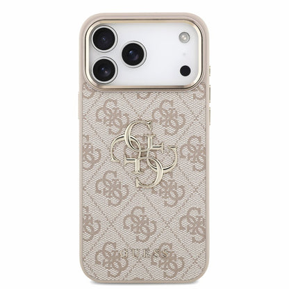 Калъф за Apple iPhone 18 Pro Max / 17 Pro Max, Guess, 4G Classic Logo с каишка, Розово злато