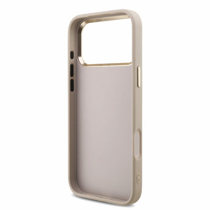 Калъф за Apple iPhone 18 Pro Max / 17 Pro Max, Guess, 4G Classic Logo с каишка, Розово злато