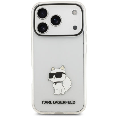 Case for Apple iPhone 18 Pro Max / 17 Pro Max, Karl Lagerfeld, IML Choupette NFT, Transparent