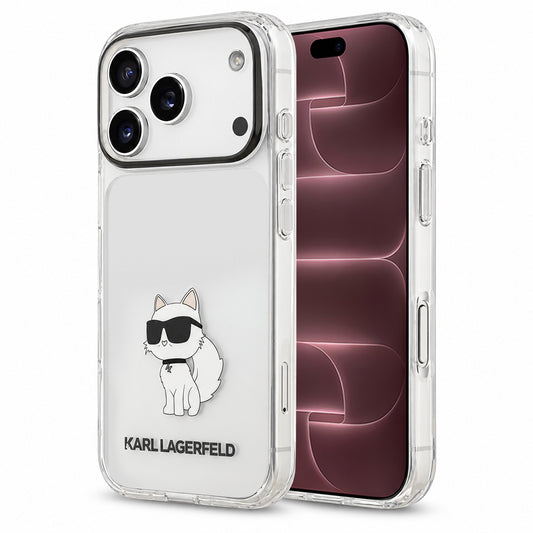 Калъф за Apple iPhone 18 Pro Max / 17 Pro Max, Karl Lagerfeld, IML Choupette NFT, прозрачен