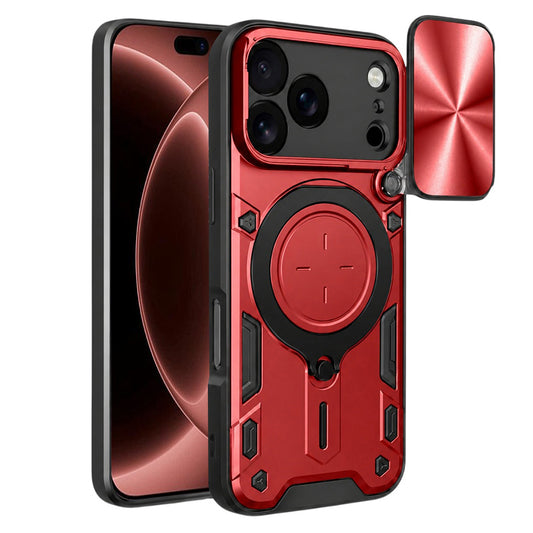 Калъф за Apple iPhone 18 Pro Max / 17 Pro Max, Techsuit, CamGuard Pro, Червен