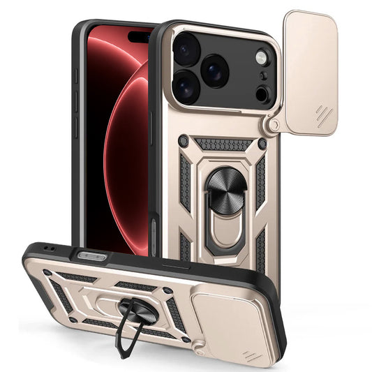 Калъф за Apple iPhone 18 Pro Max / 17 Pro Max, Techsuit, CamShield, Златист