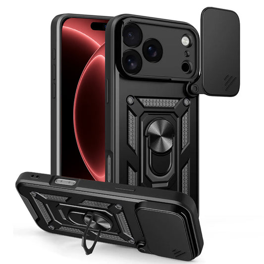 Калъф за Apple iPhone 18 Pro Max / 17 Pro Max, Techsuit, CamShield, Черен