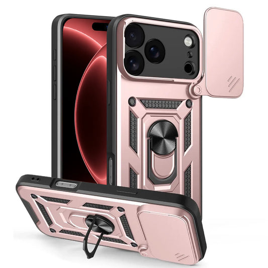 Калъф за Apple iPhone 18 Pro Max / 17 Pro Max, Techsuit, CamShield, Розово злато