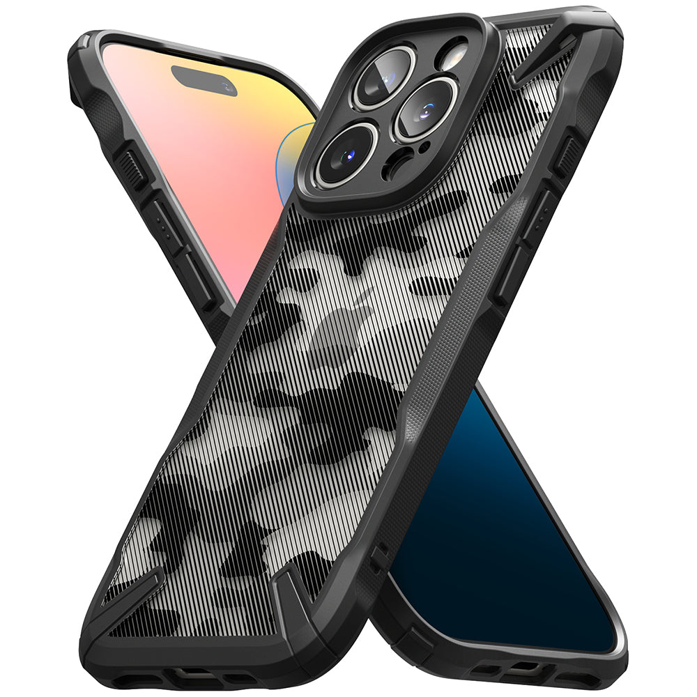 Калъф за Apple iPhone 16 Pro, Ringke, Fusion X Camo, черен 