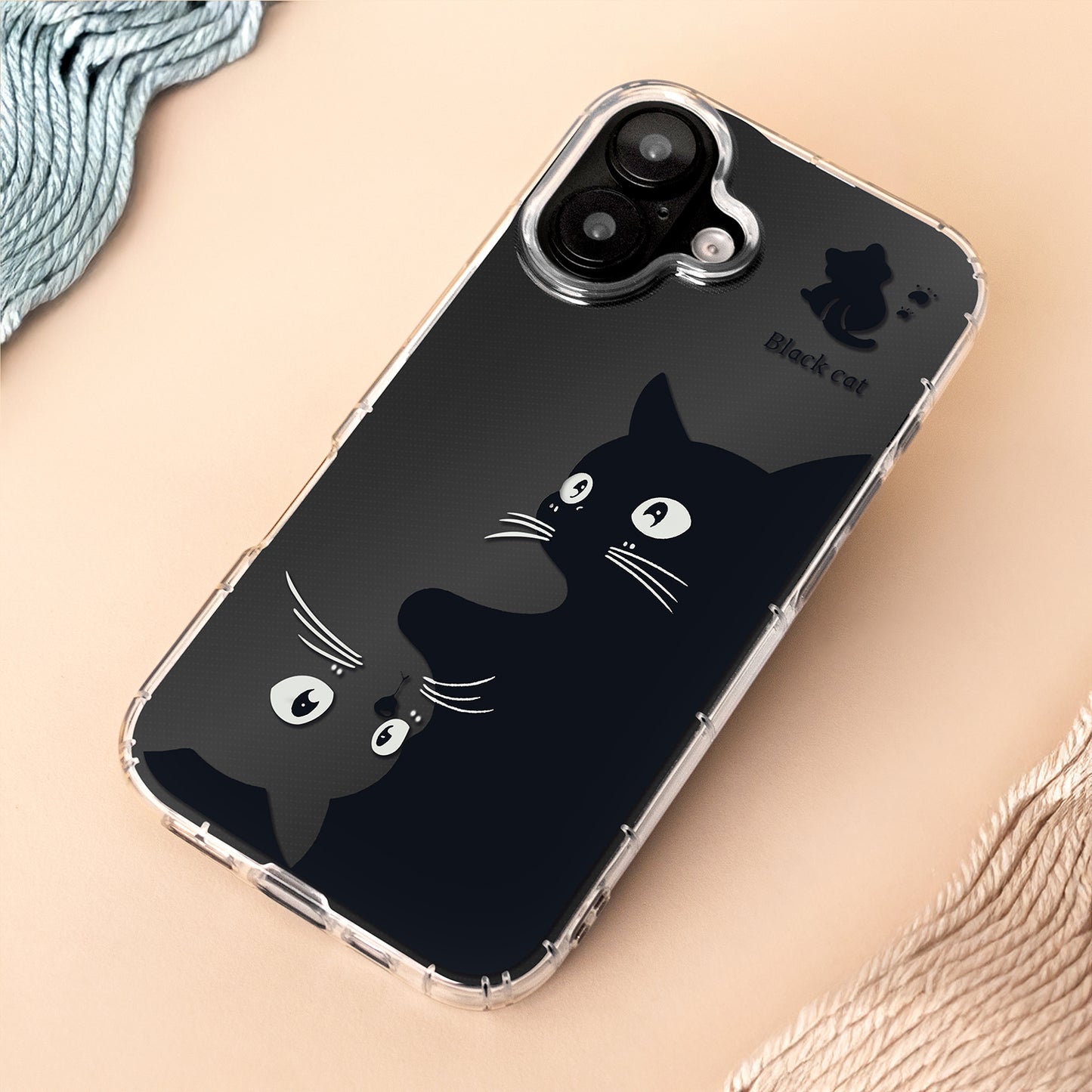 Калъф за Apple iPhone 17 Pro Max, OEM, Ultra Trendy Cat, Черен