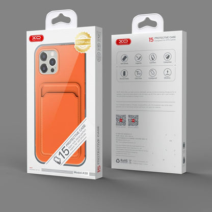 Калъф за Apple iPhone 15 Pro, XO Design, Слот за карта, Лилав