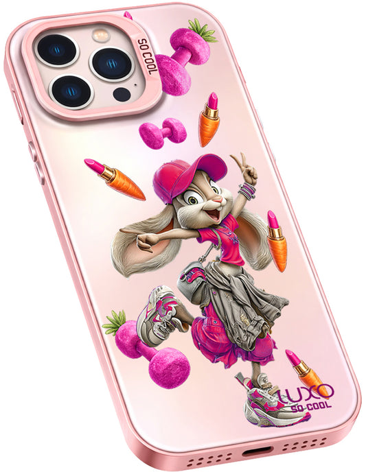 Калъф за Apple iPhone 14 Pro Max, LUXO So CooL, ArcadiA Rabbit, Многоцветен